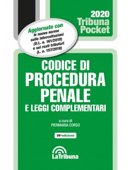 CODICE DI PROCEDURA PENALE. E LEGGI C