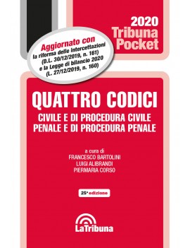 QUATTRO CODICI 2020 POCKET