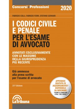 CODICE CIVILE PENALE X AVVOCATO 2020