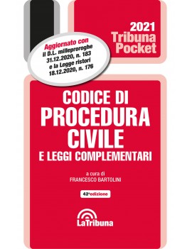 CODICE DI PROCEDURA CIVILE 2021