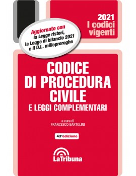 CODICE DI PROCEDURA CIVILE 2021