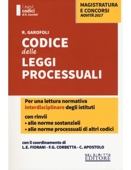 CODICE DELLE LEGGI PROCESSUALI 2017