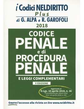 CODICE PENALE E PROCEDURA PENALE