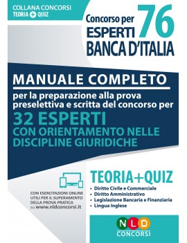 76 esperti BANCA D'ITALIA discipline giu