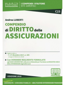 COMPENDIO DI DIRITTO DELLE ASSICURAZIONI