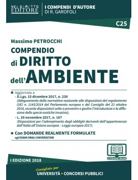 COMPENDIO DI DIRITTO DELL'AMBIENTE