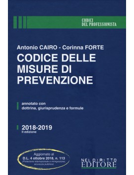 CODICE DELLE MISURE DI PREVENZIONE 2018/