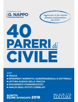 40 PARERI CIVILE 2018