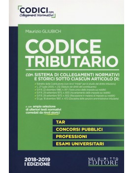 CODICE TRIBUTARIO  2018-2019