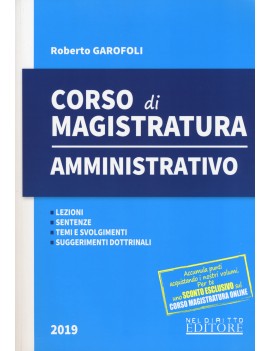 CORSO DI MAGISTRATURA AMMINISTRATIVO 201