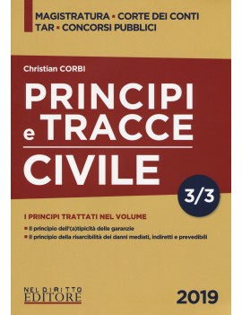 PRINCIPI E TRACCE CIVILE 3/3 2019