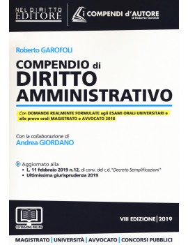 COMPENDIO DI DIRITTO AMMINISTRATIVO