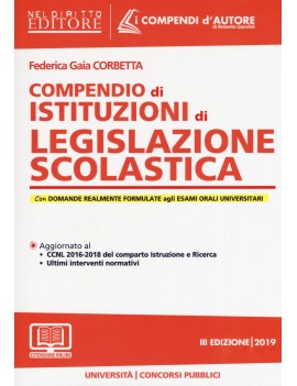 COMPENDIO DI LEGISLAZIONE SCOLASTICA