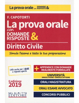 PROVA ORALE DIRITTO CIVILE