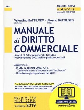 MANUALE DI DIRITTO COMMERCIALE 2019