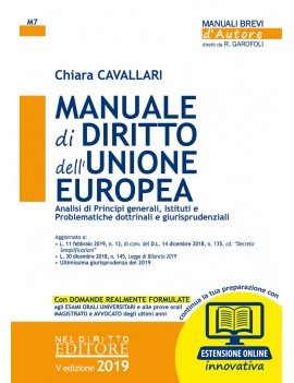 MANUALE DI DIRITTTO DELL'UNIONE EUROP