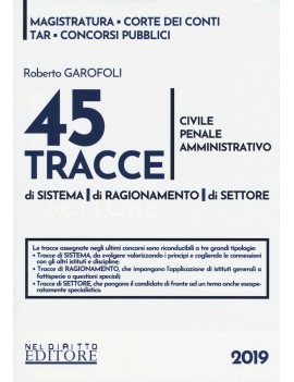 KIT TRACCE CIVILE - PENALE - AMMINISTRAT