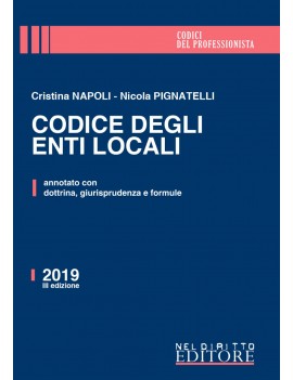 CODICE DEGLI ENTI LOCALI 2019