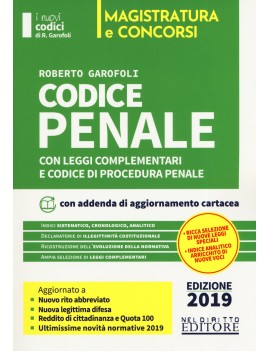 CODICE PENALE 2019 MAGISTRATURA