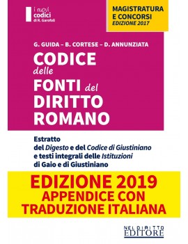 CODICE DELLE FONTI DI DIRITTO ROMANO 201