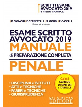 MANUALE PREPARAZIONE SCRITTO PENALE