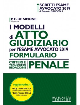 MODELLI ATTO GIUDIZIARIO FORMULARIO PENA