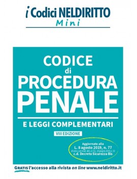 CODICE DI PROCEDURA PENALE 2019