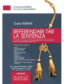 REFERENDARI TAR LA SENTENZA