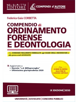 COMPENDIO DI ORDINAMENTO FORENSE E DEONT