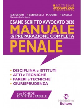 MANUALE PREPARAZIONE SCRITTO PENALE