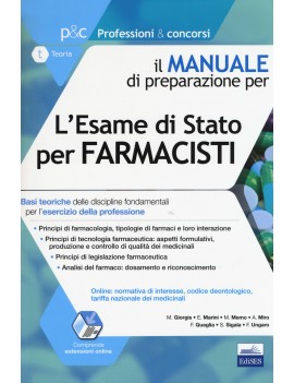 ESAME DI STATO PER FARMACISTI. MANUALE D