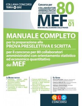 80 MEF COLLABORATORI AMMINISTRATIVI ECON