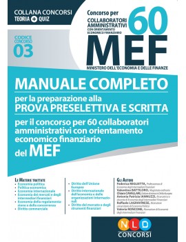 60 MEF COLLABORATORI AMMINISTRATIVI ECON