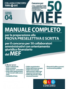 50 MEF COLLABORATORI AMMINISTRATIVI ECON