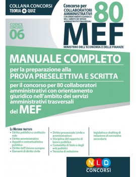 80 MEF COLLABORATORI AMMINISTRATIVI ECON