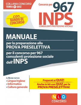 CONCORSO 967 INPS MANUALE prova preselet