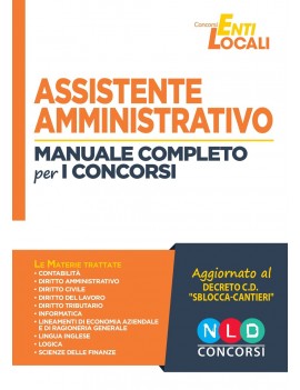 ASSISTENTE AMMINISTRATIVO manuale comple