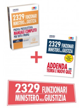 2329 FUNZIONARI MINISTERO GIUSTIZIA