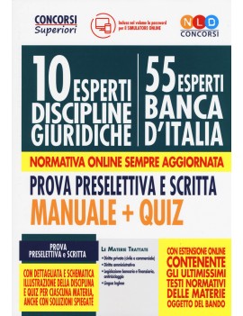 10 esperti BANCA D'ITALIA discipline GIU