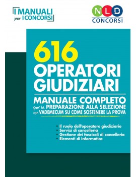 616 OPERATORI GIUDIZIARI manuale con pro