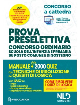 PROVA PRESELETTIVA INFANZIA PRIMARIA