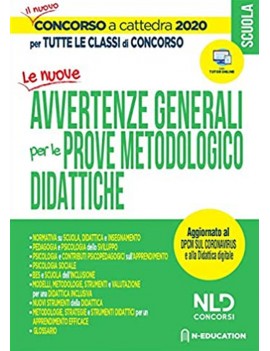 CONCORSO SCUOLA AVVERTENZE GENERALI