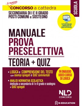 MANUALE PROVA PRESELETTIVA