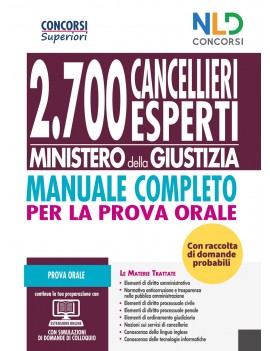 2700 cancellieri esperti ministero della