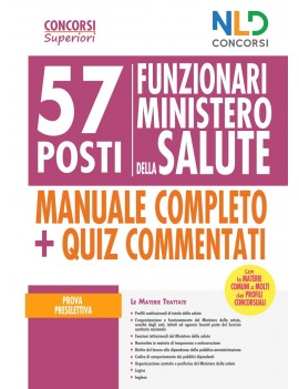 CONCORSO 57 POSTI MINISTERO SALUTE