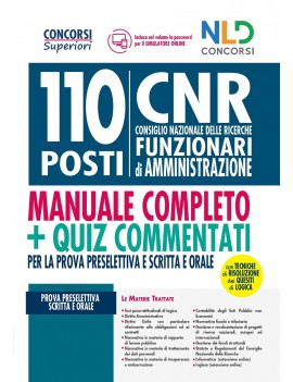 110 FUNZIONARI AMMINISTRAZIONE CNR