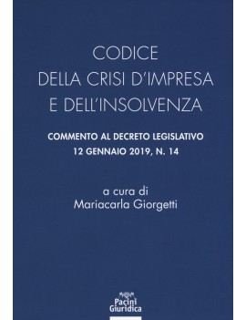 CODICE DELLA CRISI D'IMPRESA E DELL'INSO