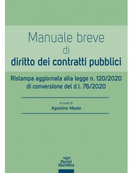 MANUALE BREVE DIRITTO DEI CONTRATTI PUBB