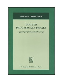 DIRITTO PROCESSUALE PENALE