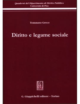 DIRITTO E LEGAME SOCIALE